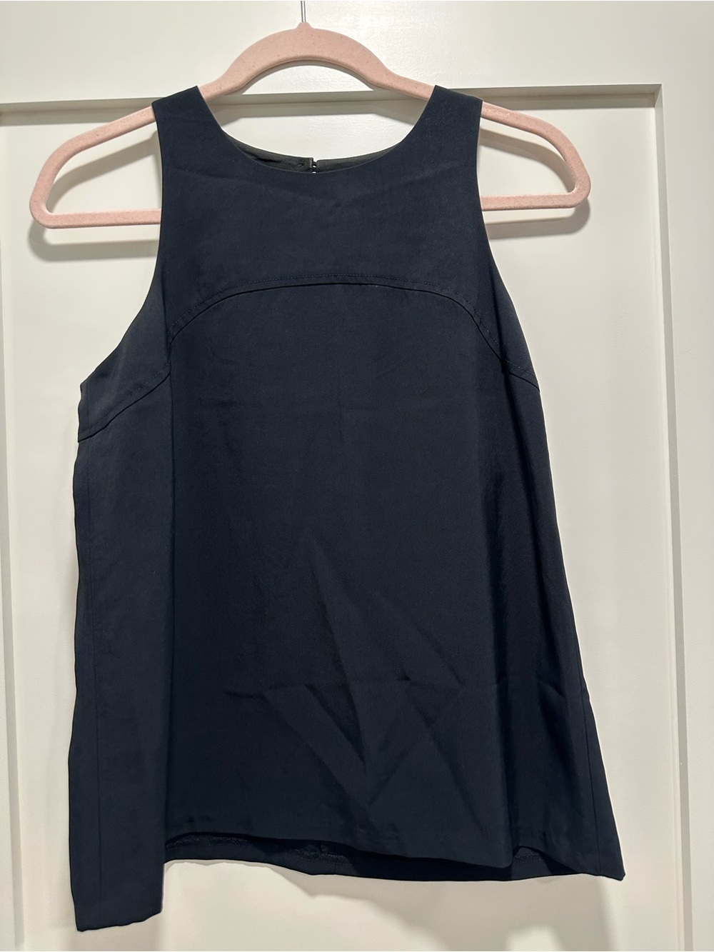 Banana Republic Black Sleeveless Square-Neck Tank